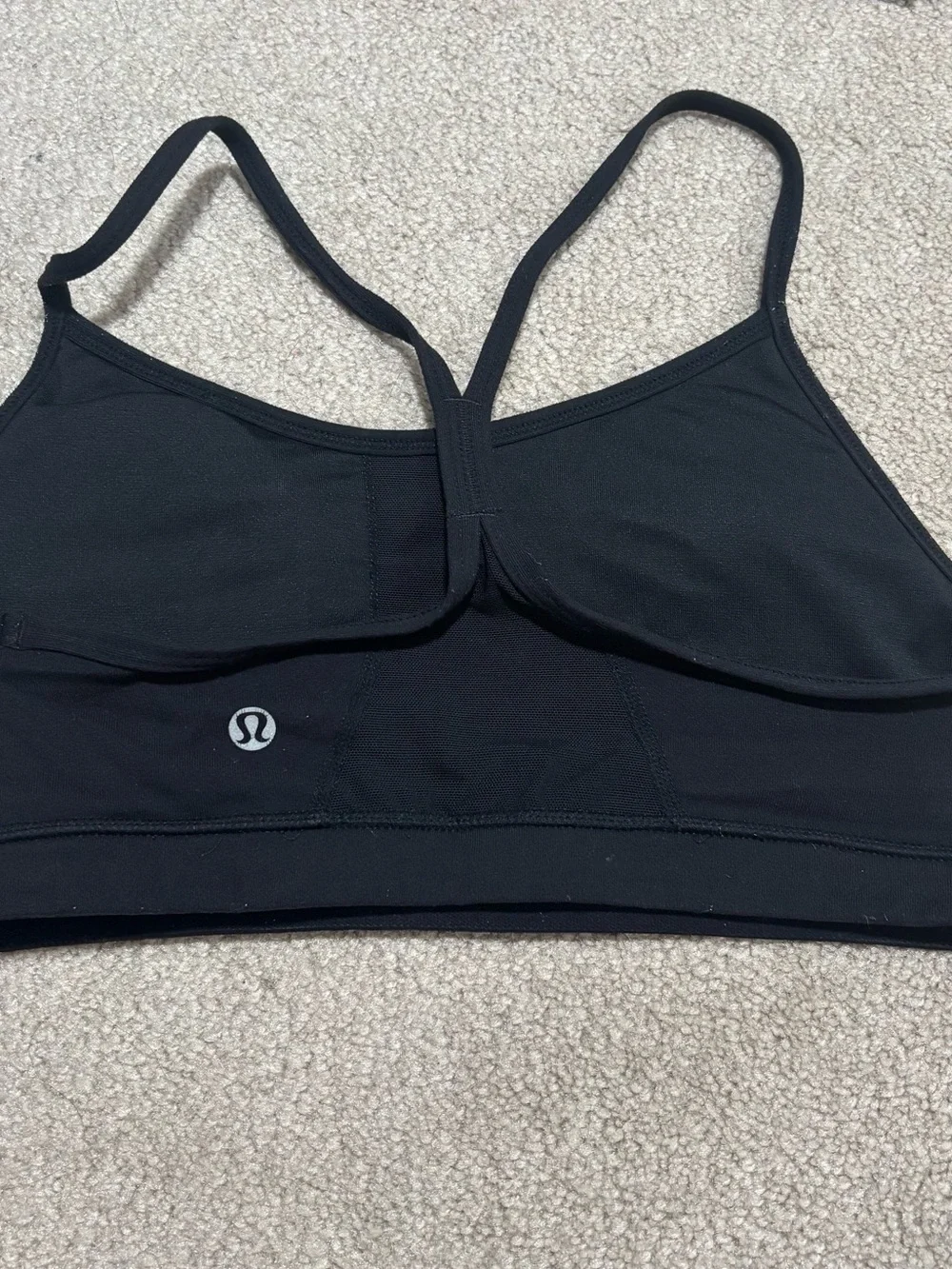 Lot of 4 Lululemon Black and Gray Sports Bras 3 size 10 1 size 8